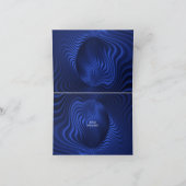 Blue Navy Decorative Bedankt voor je kaart (Binnen)