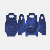 Blue Navy Decorative Favor Box Bedankdoosjes (Uitgevouwen)
