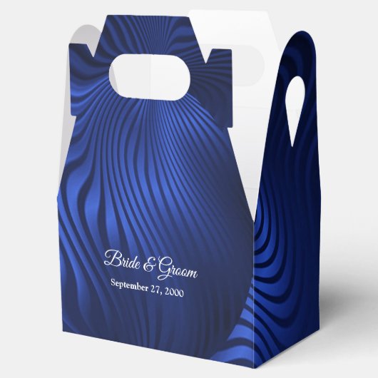 Blue Navy Decorative Favor Box Bedankdoosjes (Geopend)