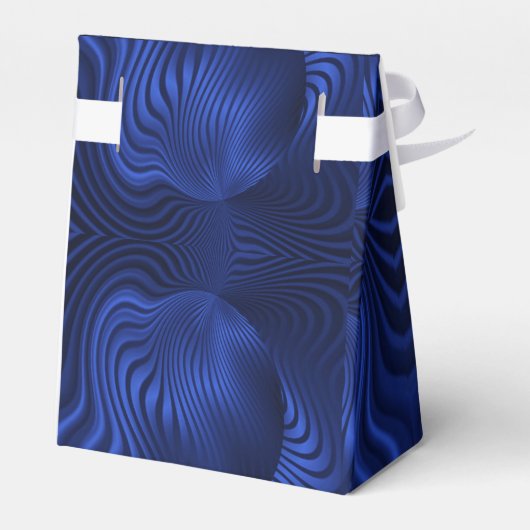 Blue Navy Decorative Favor Box Bedankdoosjes (Achterkant)