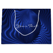 Blue Navy Decorative Gift Bag Groot Cadeauzakje (Voorkant)