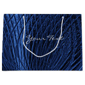 Blue Navy Decorative Gift Bag Groot Cadeauzakje (Voorkant)