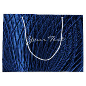 Blue Navy Decorative Gift Bag Groot Cadeauzakje (Achterkant)