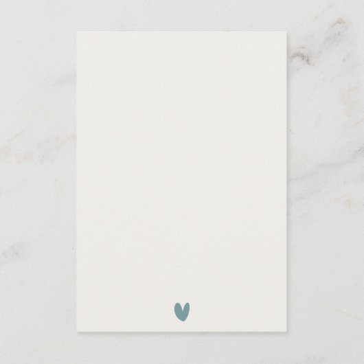 BLUE NAVY GOLD FLORAL WATERVERF WEDDING RSVP INFORMATIEKAARTJE (Achterkant)