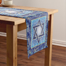 Blue Navy Gold Jewish Star van David