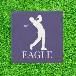 Blue Navy Golf EAGLE Stenen Onderzetter