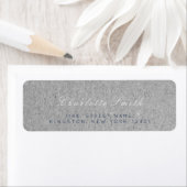 Blue Navy Grey Kraft Return Address Labels (Insitu)