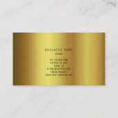 Blue Navy Nautical Gold Vip Ombre Glitter Visitekaartje (Achterkant)