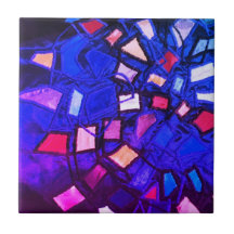 Blue Navy paarse roze nautische marine abstract