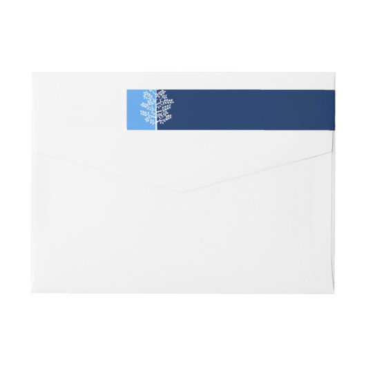 Blue Navy Tree of Life Bar Mitzvah (Achterkant)