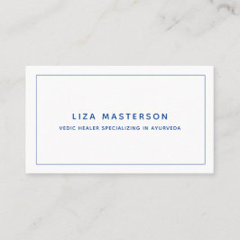 Blue Navy White Alternative Medicine Minimal Visitekaartje