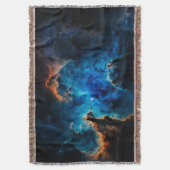 Blue Nebula Clouds AI Concept Art van Xzendor7 Deken (Voorkant Verticaal)