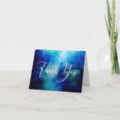 Blue Nebula Galaxy Dank je wel kaart (Voorkant)