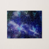 Blue Nebula Galaxy Waterverf Jigsaw Puzzel (Horizontaal)