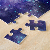 Blue Nebula Galaxy Waterverf Jigsaw Puzzel (Zijkant)