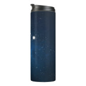 Blue Nebula Leo Zodiac Sign Thermosbeker (Geroteerd rechts)