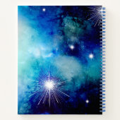 Blue Nebula Note Book Journal Sketchbook Notitieboek (Achterkant)