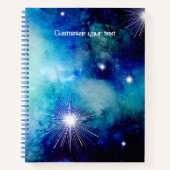 Blue Nebula Note Book Journal Sketchbook Notitieboek (Voorkant)