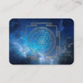 Blue Nebula Sri Yantra - Visitekaartje (Voorkant)