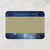 Blue Nebula Sri Yantra - Visitekaartje (Achterkant)