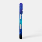 Blue Nebulous Cool Galaxy Personalised iPhone 16 Hoesje (Rechterkant)