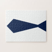 Blue Necktie Vaderdag Frustratie Puzzle Legpuzzel (Horizontaal)