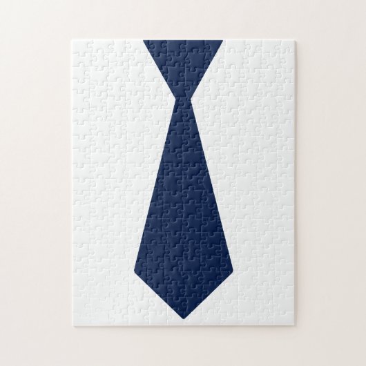 Blue Necktie Vaderdag Frustratie Puzzle Legpuzzel (Verticaal)
