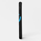 Blue Neon Dog Paw Print Case-Mate iPhone Case (Achterkant/links)