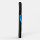 Blue Neon Dog Paw Print Case-Mate iPhone Case (Achterkant/rechts)