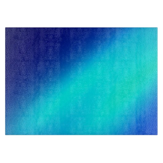 Blue Neon Ombre Snijplank (Voorkant)