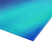Blue Neon Ombre Snijplank (Hoek)
