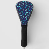 Blue New Moon Pattern Golfheadcover (Voorkant)