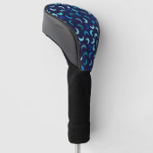 Blue New Moon Pattern Golfheadcover (Schuin)