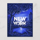 Blue New York Briefkaart (Voorkant)