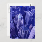 Blue New York Briefkaart (Voorkant / Achterkant)
