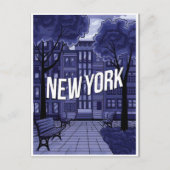 blue new york Briefkaart (Voorkant)