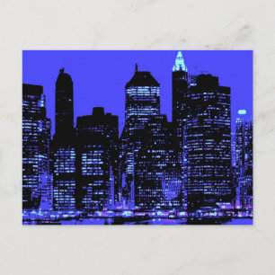 Blue New York City Briefkaart