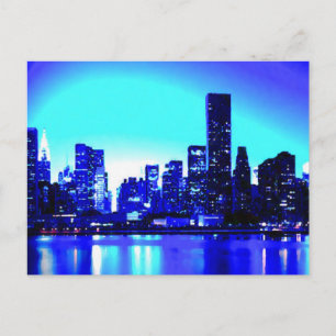 Blue New York City Briefkaart