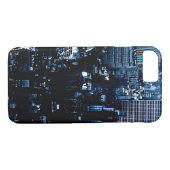 Blue New York City iPhone 7 Hoesje (Achterkant (Horizontaal))