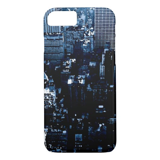 Blue New York City iPhone 7 Hoesje (Achterkant)