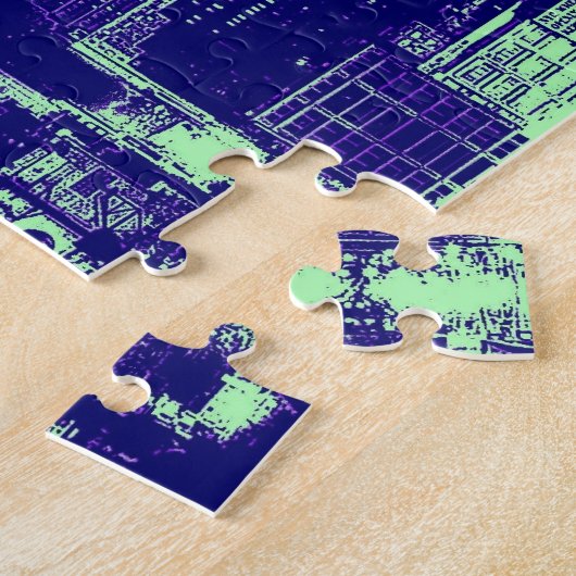 Blue New York City Legpuzzel (Zijkant)