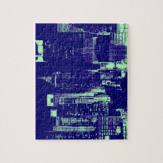 Blue New York City Legpuzzel (Verticaal)