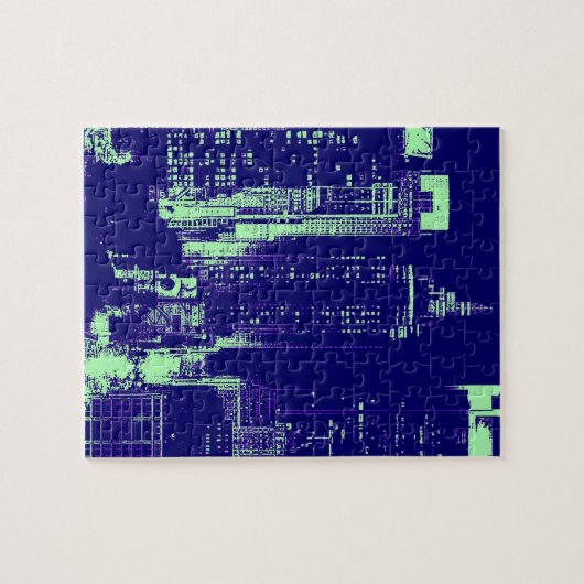 Blue New York City Legpuzzel (Horizontaal)