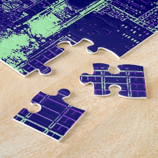 Blue New York City Legpuzzel (Zijkant)