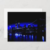 Blue New York City nacht (Voorkant / Achterkant)