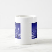 Blue New York City nacht Koffiemok (Center)