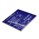 Blue New York City nacht Tegeltje (Zijkant)