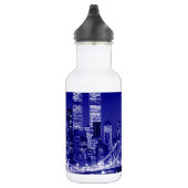 Blue New York City nacht Waterfles (Rechts)