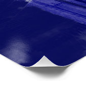 Blue New York City Night Pop Art Perfect Poster (Hoek)