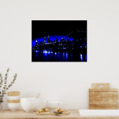 Blue New York City Poster Print (Keuken)